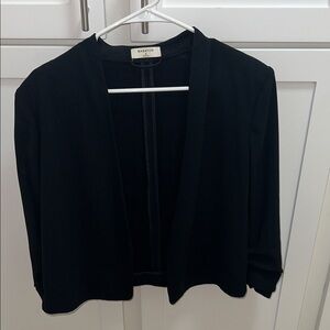 Aritzia Black Open-Front Jacket